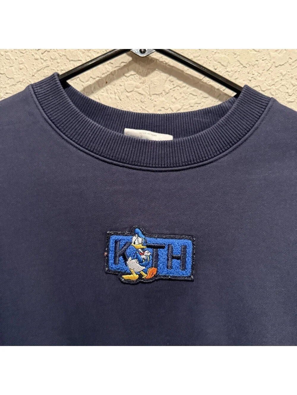 Kith x Disney Mickey & Friends Donald Kids Crewneck Sweatshirt Size Small 6/7